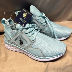 Brand new with the tags Women’s Light Blue polo shoes Size 9